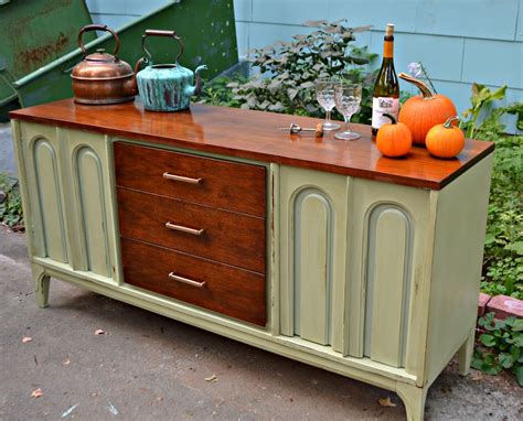 Heir And Space A Mid Century Modern Sideboard In Pale Green
