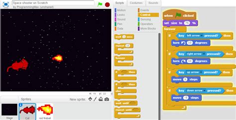 It has also been made clearer that you need to make a door. Space shooter on Scratch. | ProgrammingMax