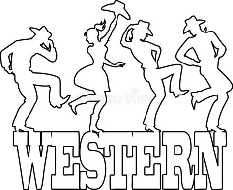 Western Dancing And Music Stock Vector Illustration Of Traditional