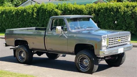 1976 Chevrolet Scottsdale C 20 4x4 Long Bed Lifted Custom Restored 2nd