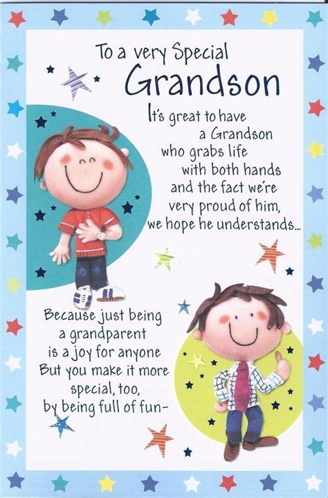 Grandson Birthday Card Verses Vbirthdayt