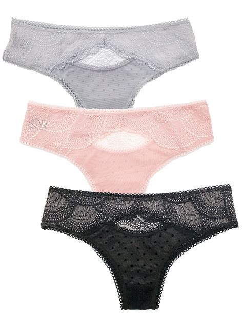 B Body Sexy Panties For Women Lace Front Keyhole Underwear Small X