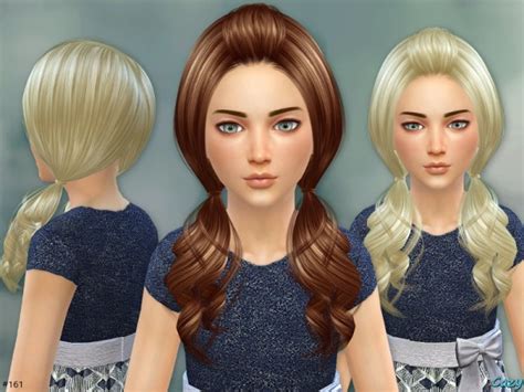 Sims 4 Hairs The Sims Resource Ellie Hair Set By Cazy