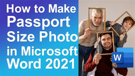 How To Make Passport Size Photo In Microsoft Word Printable Templates