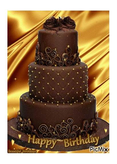 Cake Birthday Happy Chocolate Geburtstag Cakes Picmix