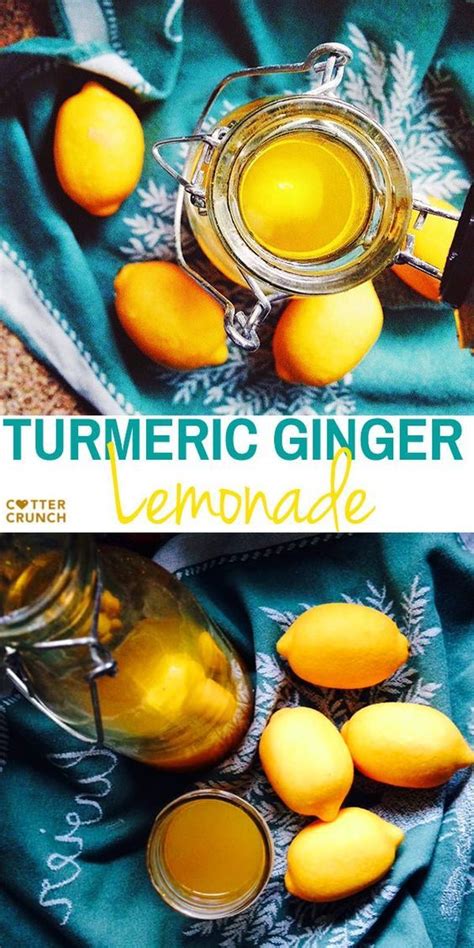 Zingy Turmeric Ginger Lemonade With Mint Paleo Vegan Recipe