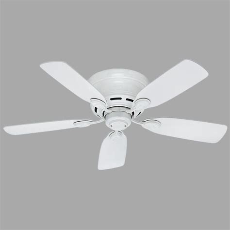 The bigger the room, the bigger the fan you need to effectively circulate air. Low Profile 42 in. Indoor Snow White Ceiling Fan-51059 ...