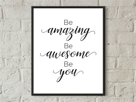 Motivational Quotes Printable Wall Art Black And White