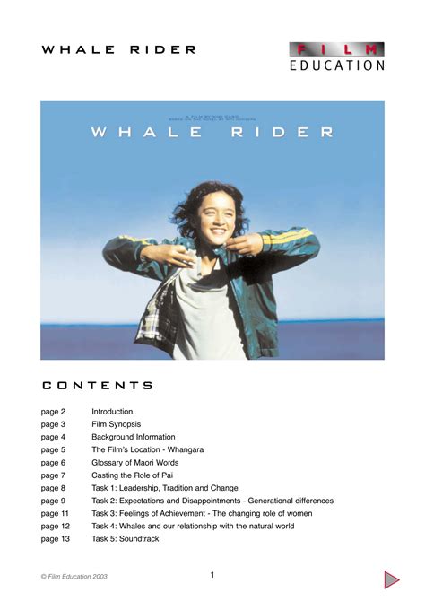 Whale Rider Study Guide