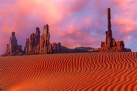 Download Sand Sunset Desert Nature Monument Valley Hd Wallpaper