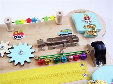 Montessori Busy Board For Kids Montessori Toys Toddler Etsy