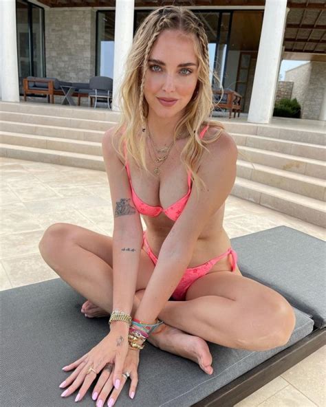 Chiara Ferragni In A Revealing Pink Bikini 3 Month After