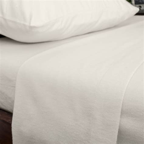 100% Brushed Cotton Flannelette Flat Sheet in Single, Double, King Size