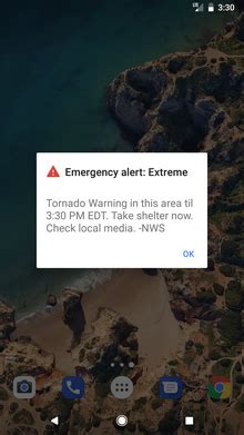 Mobile phone having emergency apps make the device so important in critic situations. Wireless Emergency Alerts - Wikipedia