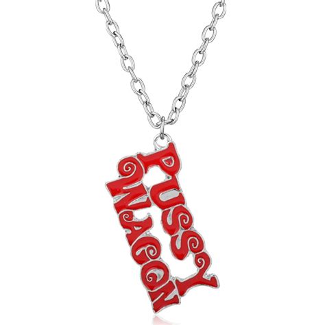Dongsheng Fashion Movie Kill Bill Series Necklace Letter Pussy Wagon Pendant Necklace Jewelry