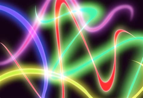 3d abstract neon background, cyber space virtual reality urban scene, glowing round shape portal at the end of the street, fantastic. 62+ Bright Neon Backgrounds on WallpaperSafari