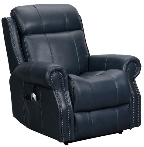 Barcalounger Langston Leather Power Recliner Lift Chair Lift And