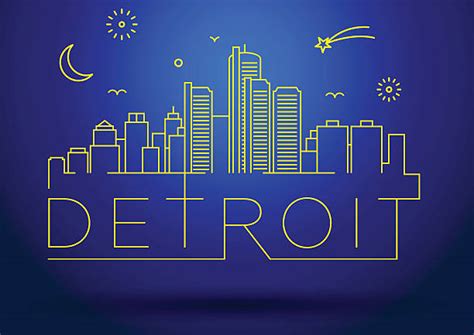 Royalty Free Detroit Skyline Clip Art Vector Images And Illustrations Istock