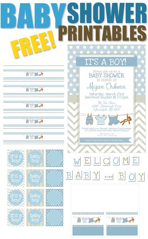 Our printable welcome banners are free for personal use. Boy Baby Shower Free Printables - How to Nest for Less™