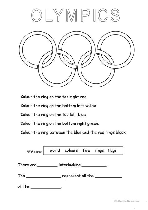 Olympic Games Crossword Key Worksheet Free Esl Printable Olympic