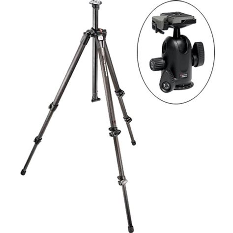 Manfrotto 055cx3 3 Section Carbon Fiber Tripod With 498rc2