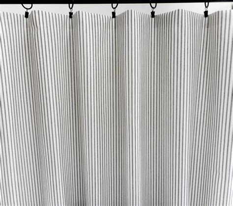 Black And White Stripe Window Curtain Classic Stripe Panels Etsy