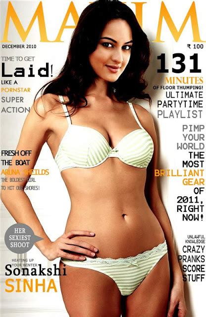 Bollywood Beauty Sonakshi Sinha Maxim Bikini December 2010 Keralalives