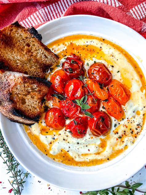 Whipped Feta Dip With Roasted Tomatoes Recipe Everything Delish