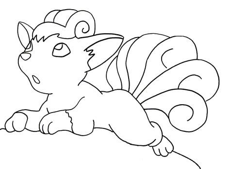 Pokemon Coloring Pages Vulpix At Getdrawings Free Download