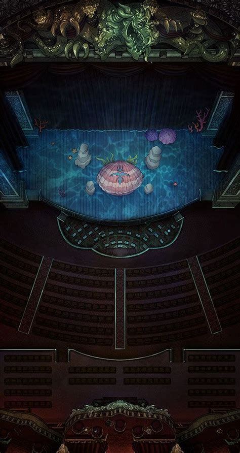 Grand Opera House Dnd Battlemaps In 2021 Fantasy Map