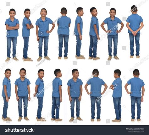 Various Poses Back Side Front View Stock Photo 2100634807 Shutterstock