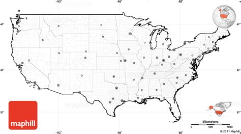 Printable us map no labels printable us maps download. Blank Simple Map of United States, cropped outside, no labels