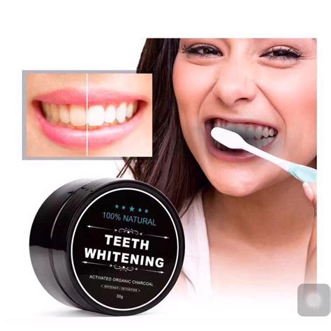 Teeth Whitening Powder Natural Charcoal 30g Shopee Philippines