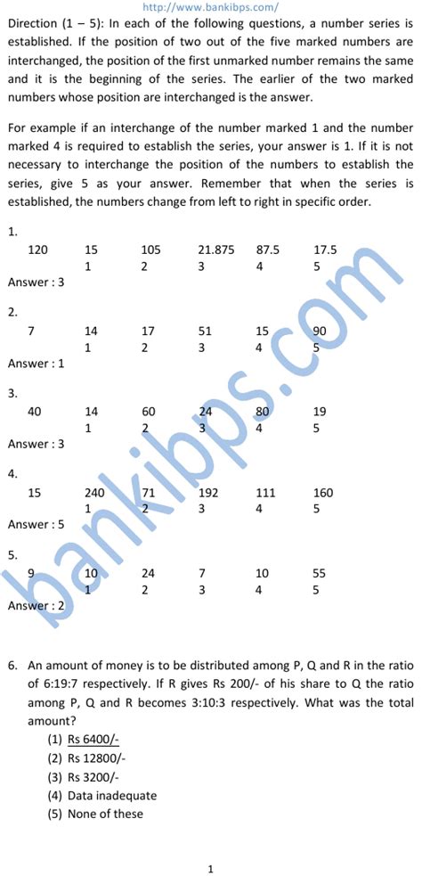 Federal Bank Aptitude Test Questions And Answers Pdf