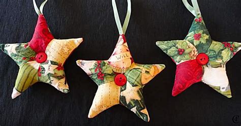 Learn To Make Patchwork Quilted Star Ornaments