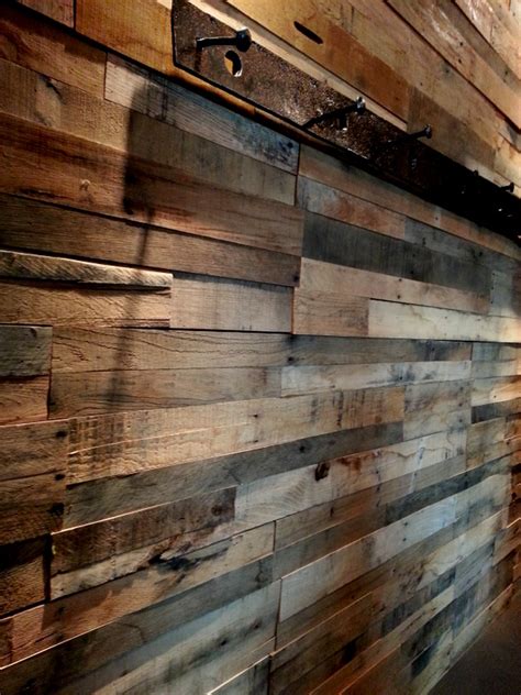 Pallet wood is a great free material for these projects. Reclaimed wood paneling - Sustainable Lumber Company