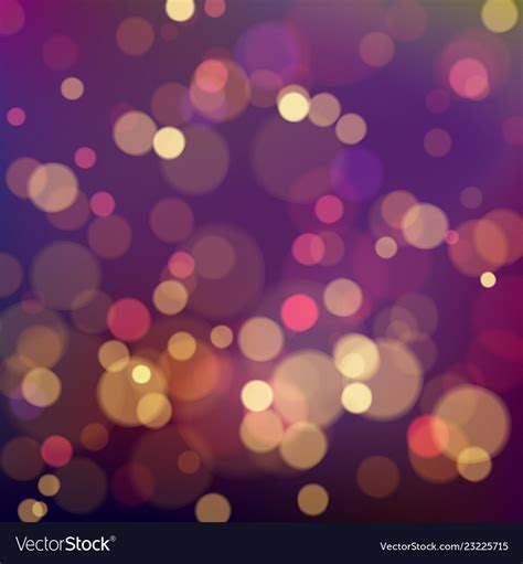 Colorful Bokeh Background Magic Festive Blurry Vector Image