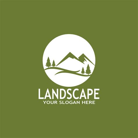 Simple Nature Landscape Logo Vector Illustration 26178220 Vector Art At