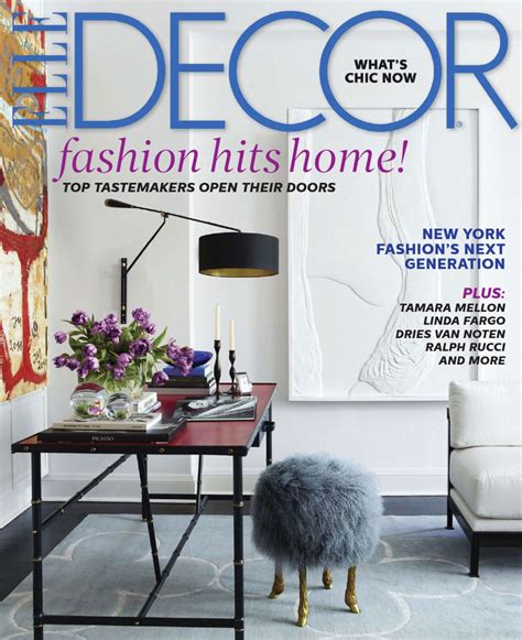 Elle Decor October 2014 Cover Interiors By Color