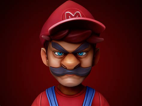 Artstation Angry Mario