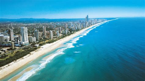 Australia Sea Beach Gold Coast Skyscraper Wallpapers Hd Desktop