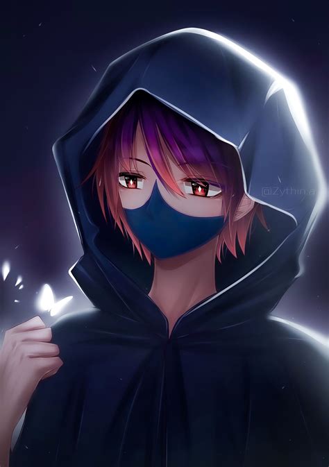 Anime Cool Boy With Mask Annime