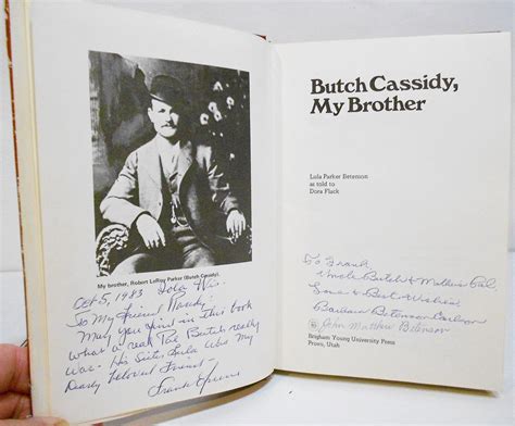 Butch Cassidy My Brother By Lula Parker Betenson Hcdj Us West