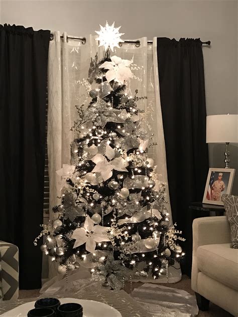 20 Black And Silver Christmas Tree Pimphomee