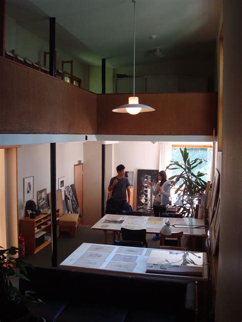 Are you familiar with the outstanding work of the finnish designer and architect alvar aalto? Alvar Aalto House: interior view of atelier from the north ...