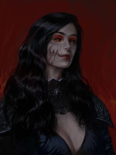 Artstation Erika Bella Bergolts Fantasy Concept Art Character Portraits Vampire Art