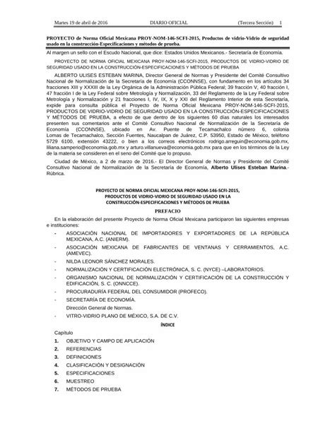 PDF PROYECTO DE NORMA OFICIAL MEXICANA PROY NOM Legismex Mty Itesm Mx Normas Scfi Scfi