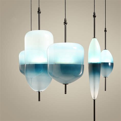 Post Modern Creative Sea Glass Pendant Lights For Bar Cafe Restaurant