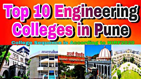 Top 10 Engineering Colleges In Pune Allinformation In One Video