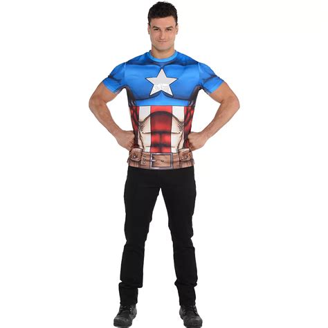 Adult Captain America Costume Plus Size Party City